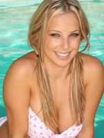 Lauren by the pool